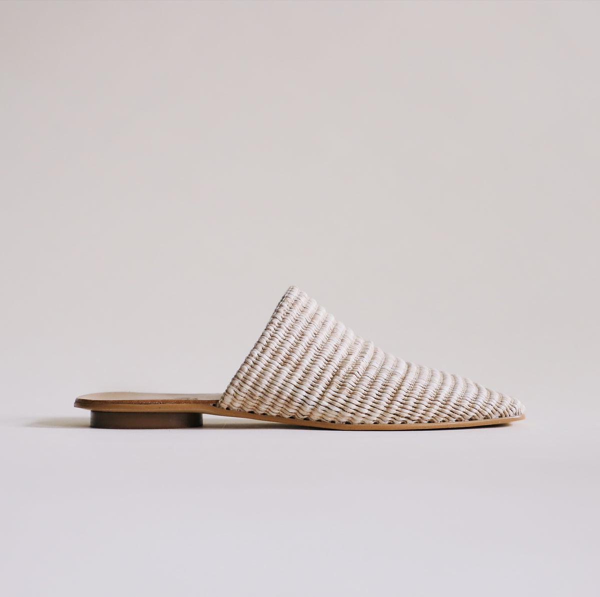 Mule de Rafia para Mujer | Zapatos de Fibra Natural