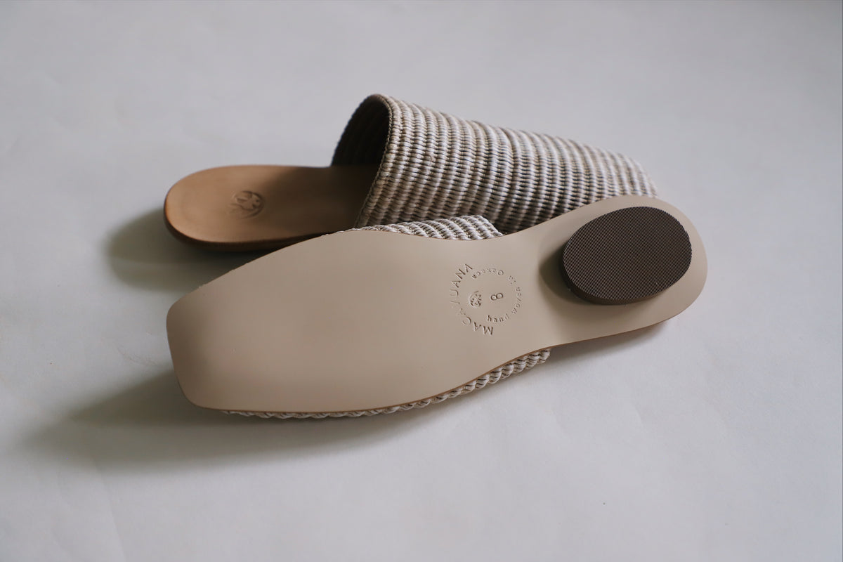 Mule de Rafia para Mujer | Zapatos de Fibra Natural